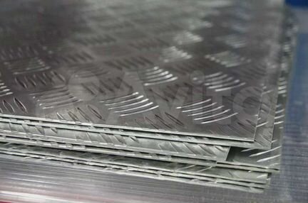 Лист алюминиевый рифленый 2мм 1200х3000