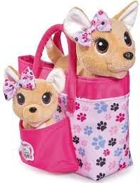 Собачка чичилав со щенком на поводке