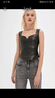 Кожаная блузка