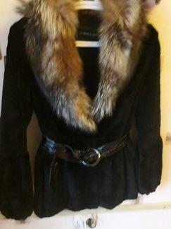 Полушубок стриженный кролик 44-46,б/у