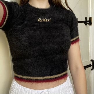 Пушистый кроп топ kickers