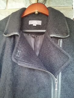 Пальто новое с Рукавами и из кожи р.48-50