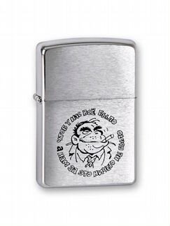 Зажигалка zippo Горилла Brushed Chrome