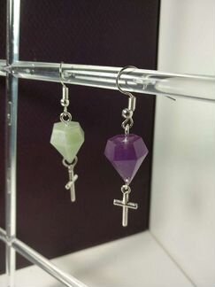 Серьги кристалл