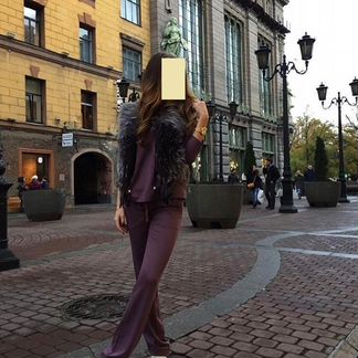 Жилет/жилетка из лисы чернобурки новый