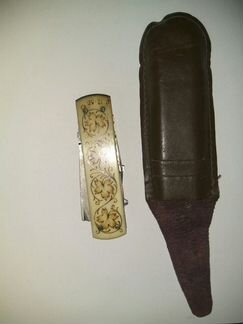 Редкий складной нож сп, Кость, 
