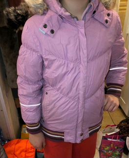 Куртка зимняя kerry зимняя на девочку рост 128