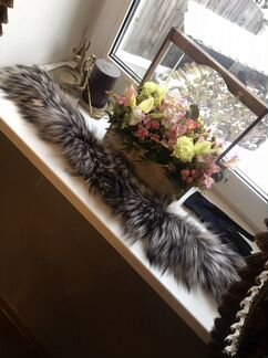 Воротник из енота 74 см по подкладке