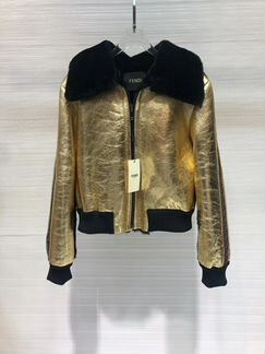 Дублёнка кожаная Fendi