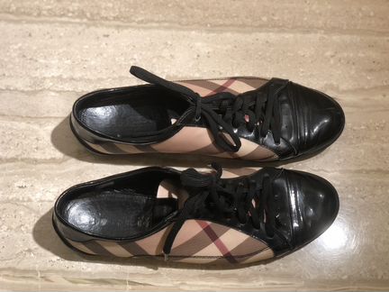 Кроссовки Burberry чёрные оригинальные практически