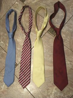 Итальянские галстуки, 4 штуки, новые