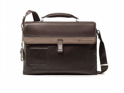 Портфель Piquadro CA1045VI, коричневый с серым