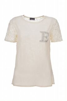 Топ футболка Ermanno Scervino кружево шелк