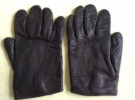 Перчатки кожаные б/у. Размер 9