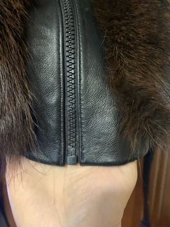 Жилет (натуральный мех и кожа)