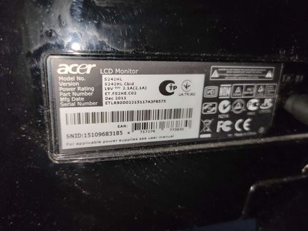 Компьютер hp Pavilion с монитором acer