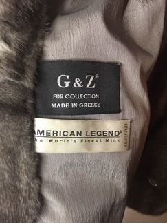 Шуба норковая серая