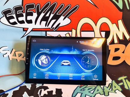 Магнитола 2 din Android экран 9 дюймов WI-FI GPS