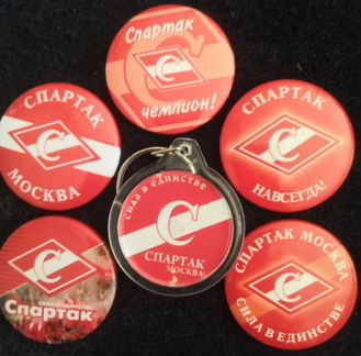 Футбольные значки набор Спартак