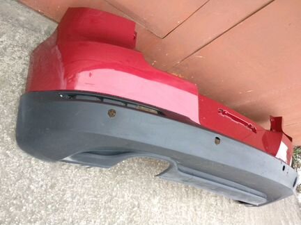 Бампер Volkswagen Tiguan задний красный оригинал