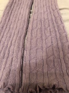 Гетры нежные фиолетовые длинна 60 см