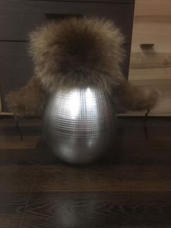 Шапка ушанка с мехом енота