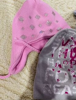 Шапки зимняя (Розовая), зимняя (Мышка), демисезонн