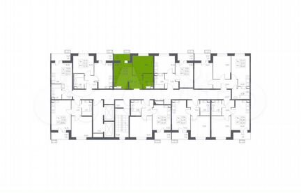 1-к квартира, 33.1 м², 11/13 эт.