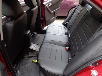 Чехлы Киа Церато 2. Авточехлы из экокожи