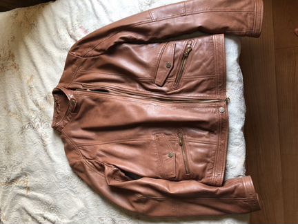 Кожаная куртка Massimo Dutti