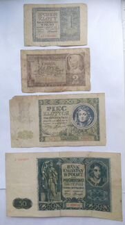 Банкноты Польши 1941 год