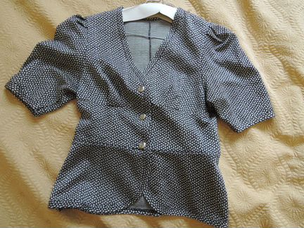 Костюм б. у. жакет+ юбка р 46-48,винтажный