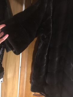 Шуба плюшевая норка