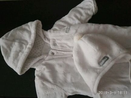 Комбинезон и шапочка для девочки и мальчика 56р