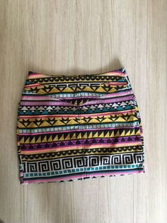 Мини-юбка на замке с карманами H&M