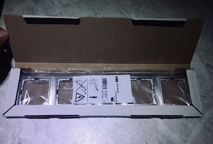 Рамка 5 постов, авв Basic 55, шампань