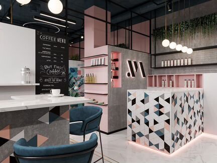 Ресепшн стойка в салон красоты, стойки ресепшн
