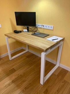 Столешница из массива стол индастриал/лофт