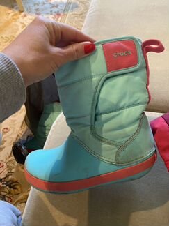 Adidas & crocs сапожки детские