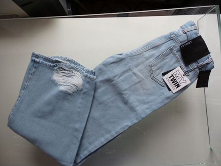 Голубые широкие джинсы Twin-set оригинал