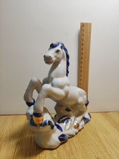 Гжель, конь статуэтка