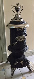 Антикварная печь, чугун, США, 1880гг