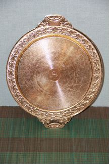 Советский поднос (блюдо) с гравировкой