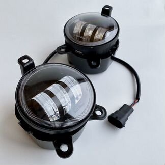 Led птф противотуманные фары Приора 50W sal-man