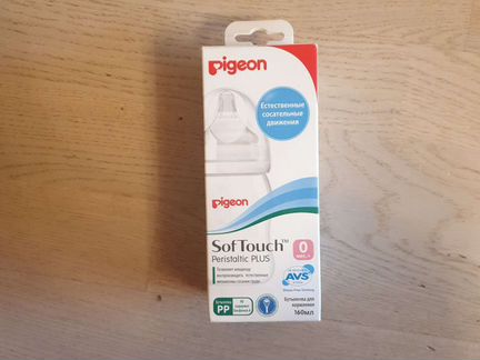 Бутылочка pigeon новая 0+