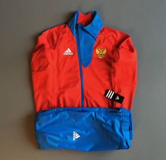 Лыжный костюм разминка adidas Сборной России Сочи