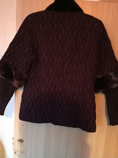 Куртка с трикотажными рукавами