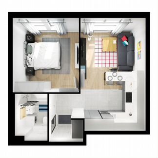 1-к квартира, 41.6 м², 22/32 эт.