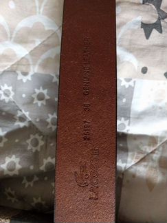 Ремень мужской кожаный lacoste