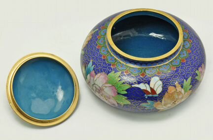 Шкатулка бонбоньерка эмаль клуазоне Китай